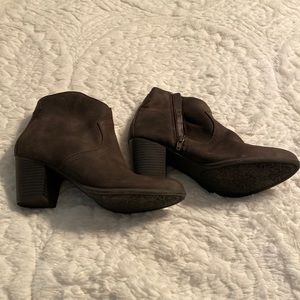 Brown booties size 9